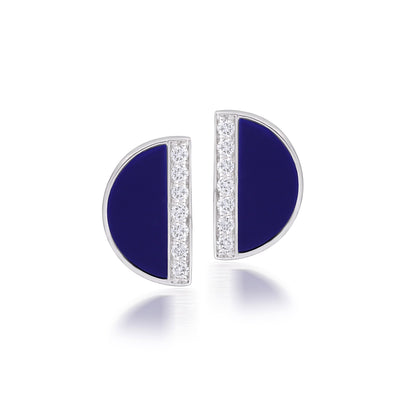 Iris Blue Stone Earrings