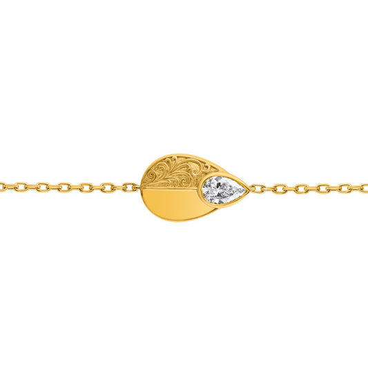 Signature Collection Pear Drop Diamond Bracelet