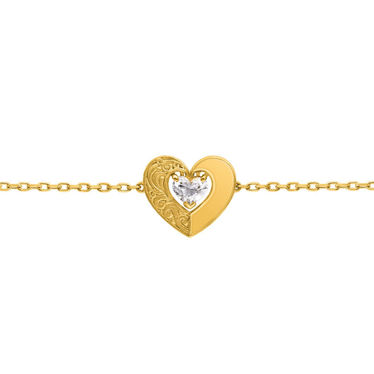 Solitta Signature Heart Diamond Bracelet