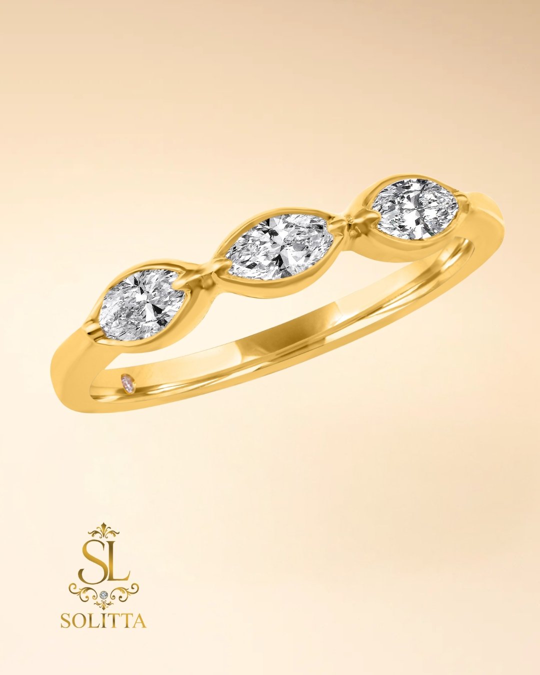 Solitta Solitta 18K Gold & Diamond Ring 0.43ct F-G VS | Solitta Dubai